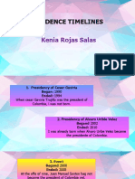 Evidence Timelines: Kenia Rojas Salas