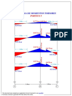 Diagrama de Momentos Torsores: Portico 5