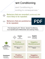 Operant Conditioning Is "Learning According To Consequences."