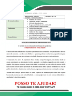 Administração 3º e 4º Semestre o Restaurante Fino Sabor