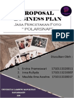Tugas PKL Business Plan Polarsnap PDF
