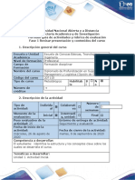 Guía de Actividades y Rúbrica de Evaluación - Fase 1 Revisar Presentación y Contenidos Del Curso.