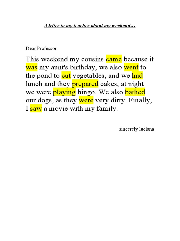 Homework Letter | PDF