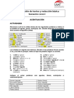 Ejercicios Acentuación