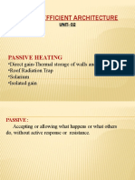 Energy Efficient Architecture: Passive Heating