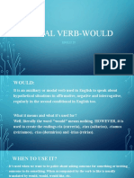 Modal Verb-Would