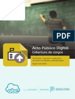 Acto Público Digital: guía para postularse a cargos docentes