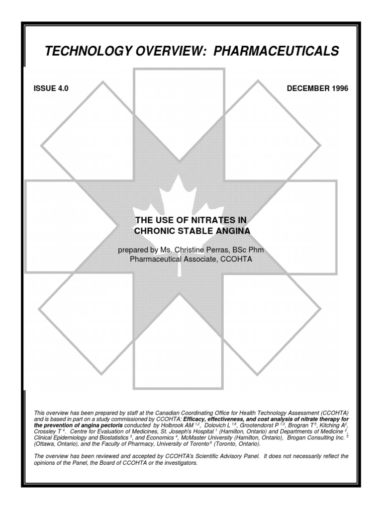 Nitrates Ov e PDF PDF Clinical Medicine Pharmacology