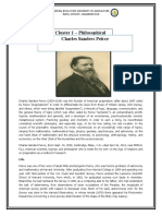 Cluster 1 - Philosophical Foundations Charles Sanders Peirce