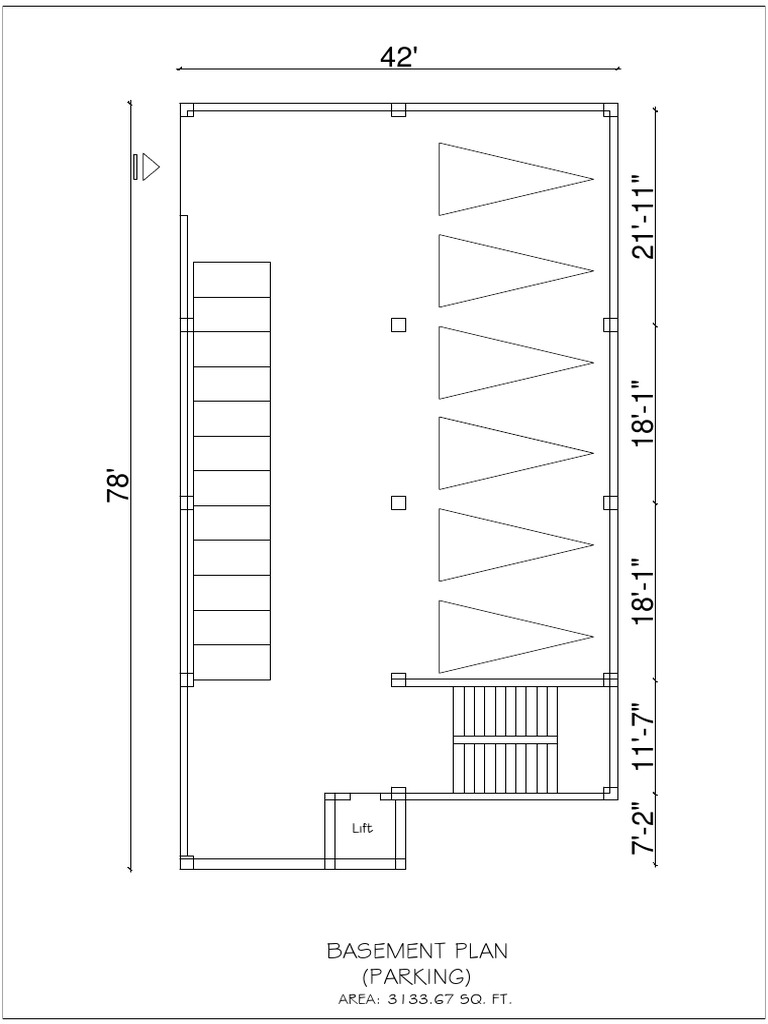 Basement Parking Plan Layout | PDF