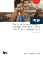 The Small Business Owner's Simplified Guide To ISO 9001 and Business Improvement