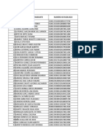 List of plaintiffs and case numbers