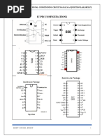 Ic Pin Configurations: Signal Conditioning Circuits & Data Acquisition Lab (18eil57)