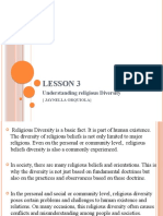 Lesson 3: Understanding Religious Diversity