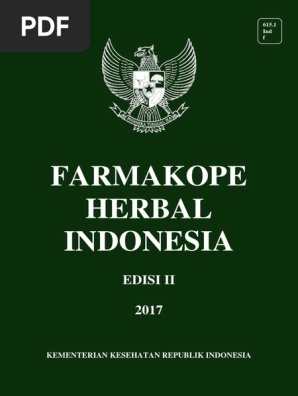 Farmakope Herbal Indonesia Edisi Ii Tahun 2017 Pdf
