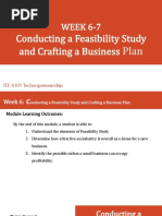 WEEK6 - Conducting A Feasibility Study