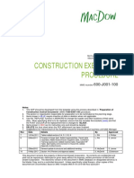 Construction Execution Procedure