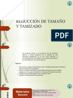 Reducción de Tamaño y Tamizado