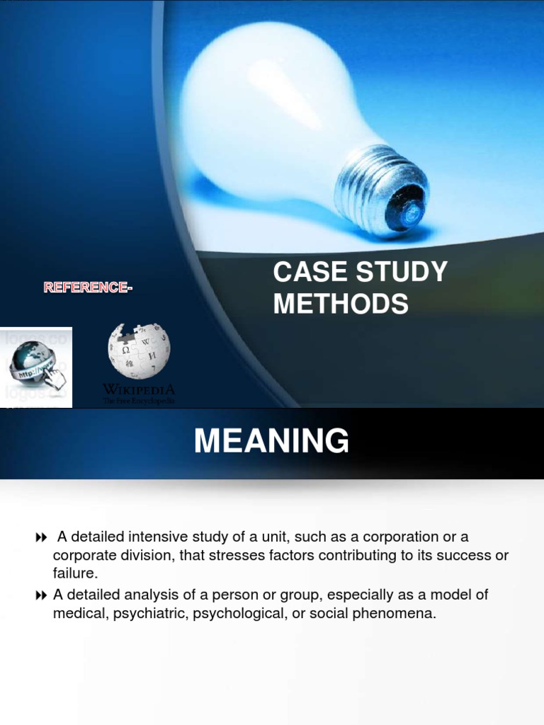 Case Study Methods PDF Case Study Theory