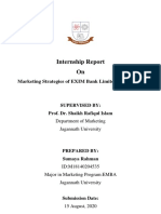 Internship Report On: Marketing Strategies of EXIM Bank Limited Bangladesh
