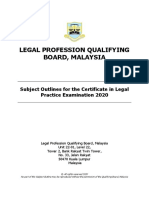 CLP Subject Outline 2020 PDF