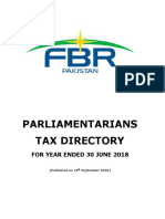 Parliamentarians Tax Directory For Year Ended 30 June 2018