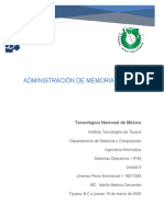 Administración de Memoria Virtual