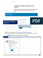 Step by Step Process in Joining Online Class Through Schoology PDF