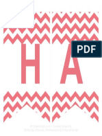 Free Printable Chevron Pennant Banner Guava