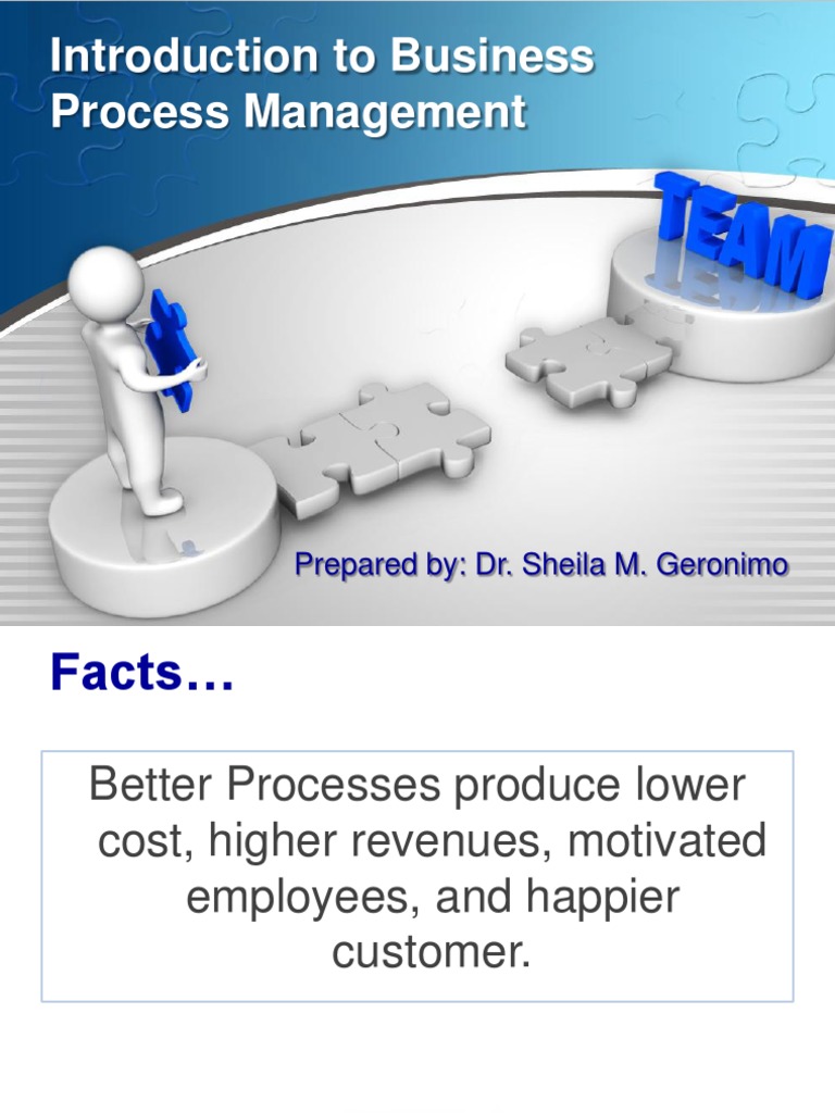 Topic 1 - Introduction To Business Process Management | PDF