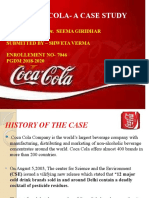 Coco-Cola Case Study by Shweta