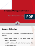 Database Management System 1: Data Manipulation Language