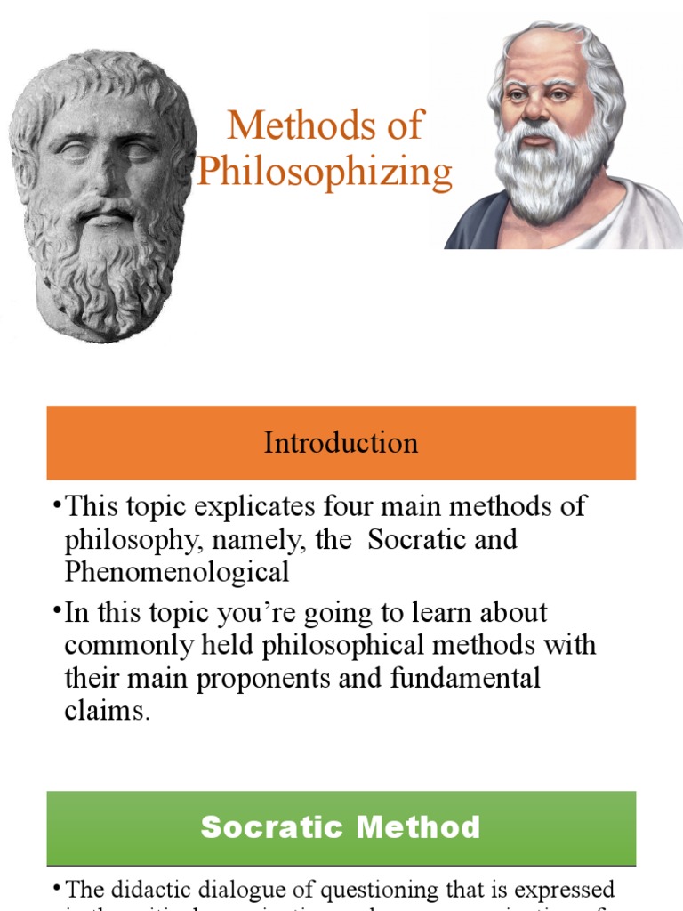 Methods of Philosophizing | PDF | Phenomenology (Philosophy ...