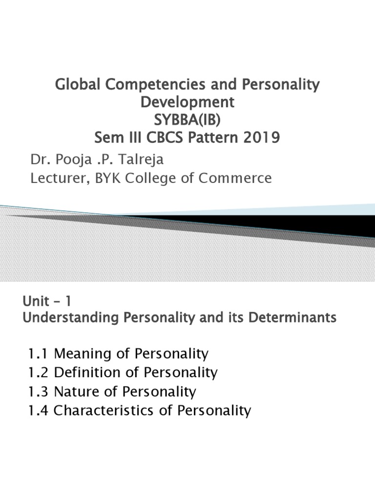 Understanding Personality Traits and Development | PDF | Philosophy ...
