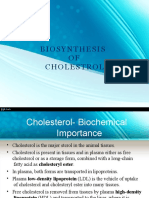 Cholesterol Synthesis 1