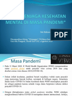 MENJAGA KESEHATAN MENTAL DI MASA PANDEMI