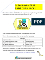 3rd Grade Math Grab Pack 1 PDF