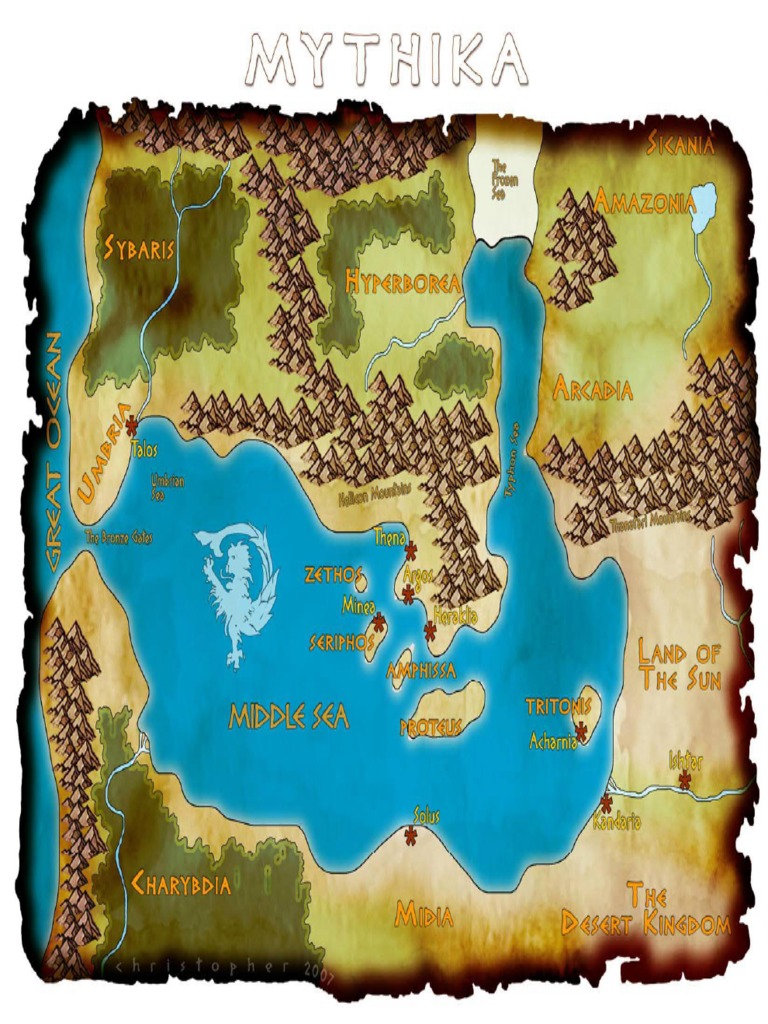 Mythika Map 1 (Mazes & Minotaurs) PDF PDF