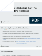 Defining Marketing For The New Realities: Chapter One: Summary Presentation