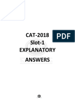 CAT - 2018 Slot 1 Expans PDF