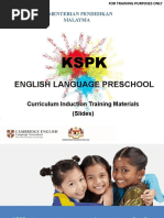 English Language Preschool: Kementerian Pendidikan Malaysia