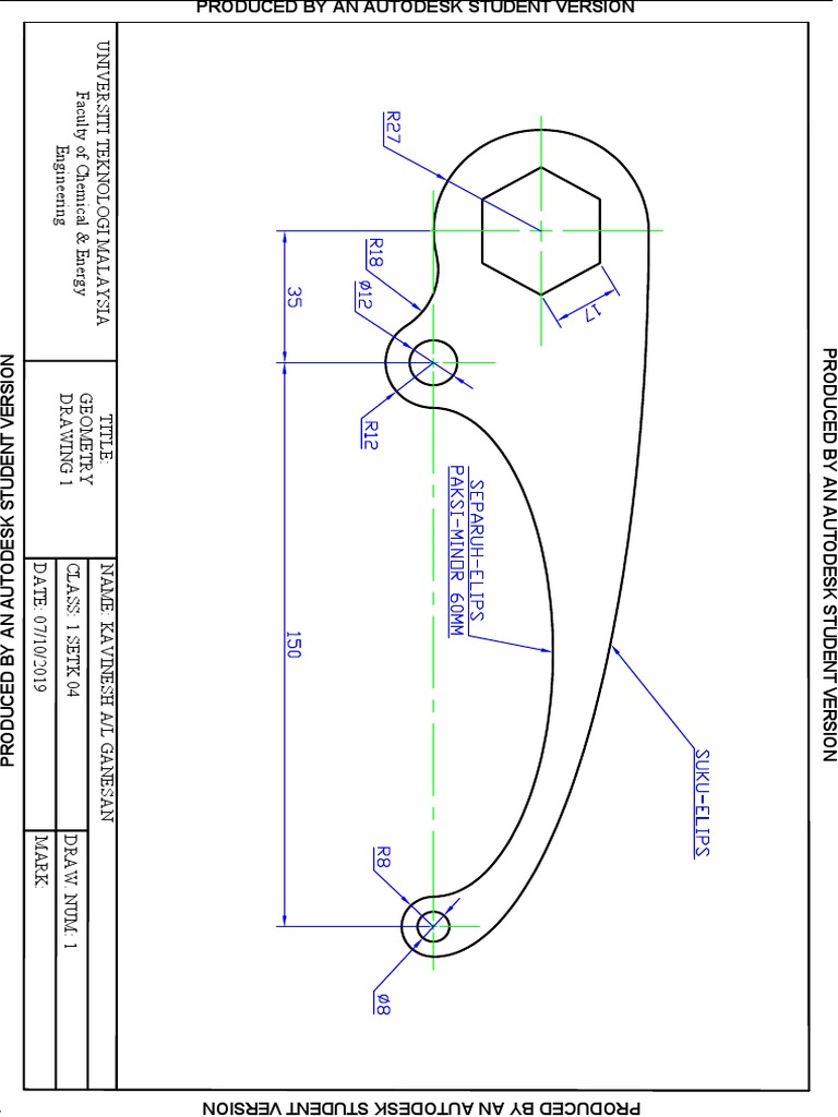 Kavinesh Ganesan's Geometry Drawing 1 | PDF