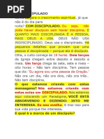O DISCÍPULO DE CRISTO (1)