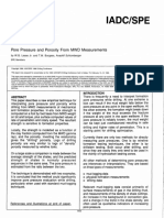 Iadc/Spe: IADC/SPE 14801 Pore Pressure and Porosity From MWD Measurements