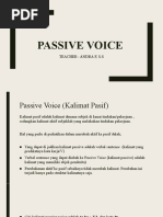 Passive Voice: Teacher: Andra F, S.S