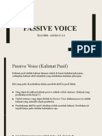 Passive Voice: Teacher: Andra F, S.S