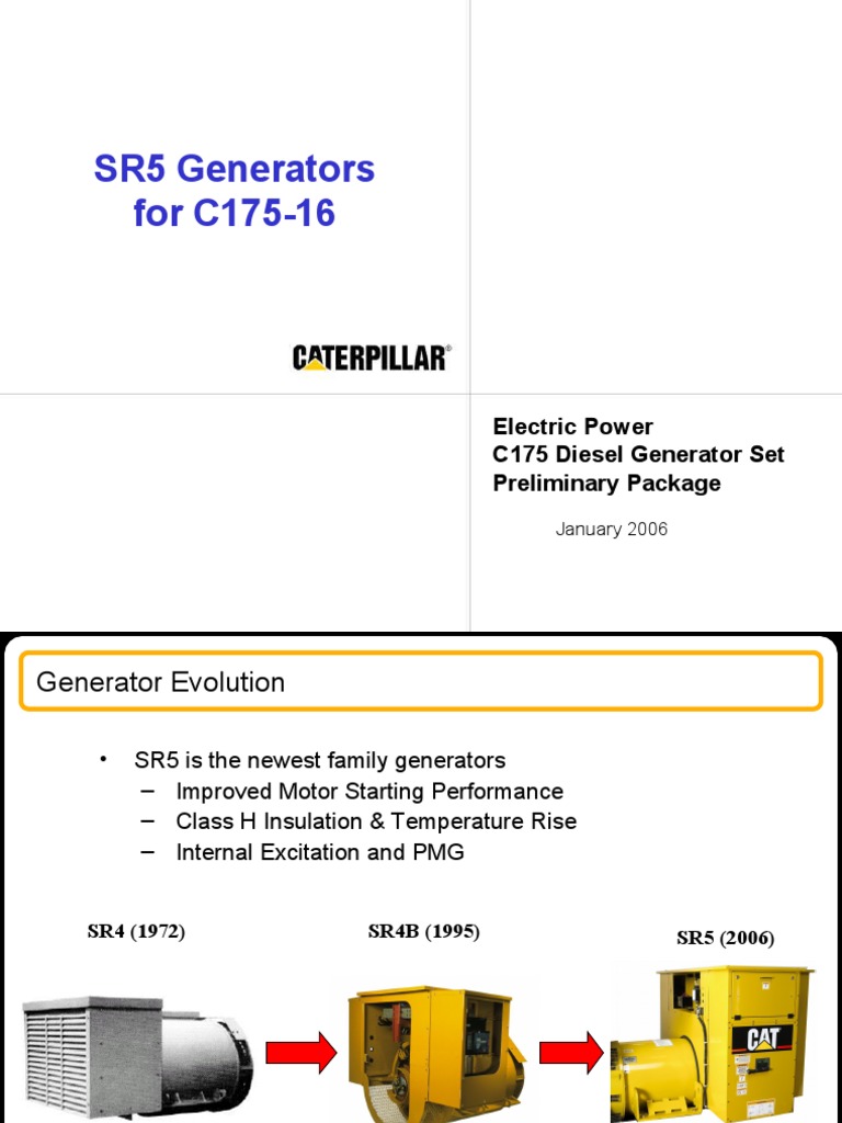 SR5 Generators For C175-16 | PDF | Electric Motor | Machines