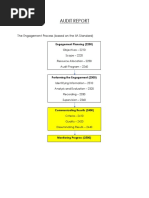 Audit Report: The Engagement Process (Based On The IIA Standard)