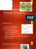 Geothermal Energy Domestic 1
