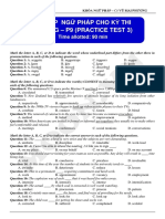 ÔNT Ập Ngữ Pháp Cho Kỳ Thi Thptqg - P9 (Practice Test 3) : Time allotted: 90 min